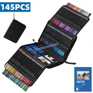 145PCS Professional Artist Pencils Set Drawing Sketching Colouring Art Kit Adult - Picture 1 of 12