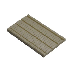 20pcs 4Strings' Bass Guitar Nut Slotted Bridge Nuts Plastic A029C 43x3.4x5.3mm - Picture 1 of 5