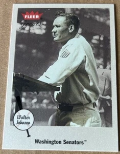 WALTER JOHNSON 2002 FLEER GREATS Card #13 NM-MT Condition - Picture 1 of 2
