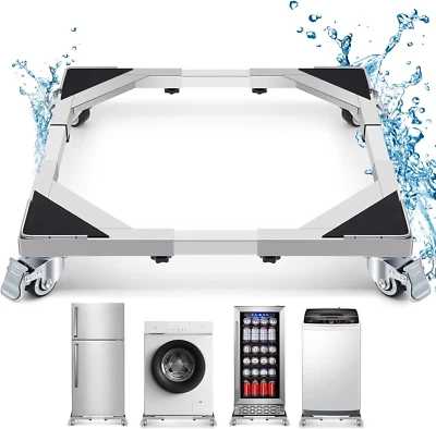 WBD Upgraded Stainless Steel Washing Machine Dolly Cart, 700Lbs Furniture Dollys - Image 1 of 4