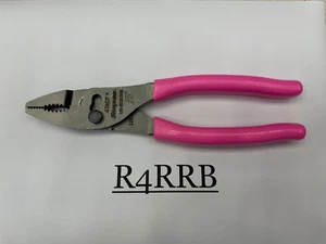 Herramientas a presión EE. UU. NUEVO 8" ROSA Empuñadura de garra Combinación Alicates para juntas deslizantes 47ACFP - Imagen 1 de 7