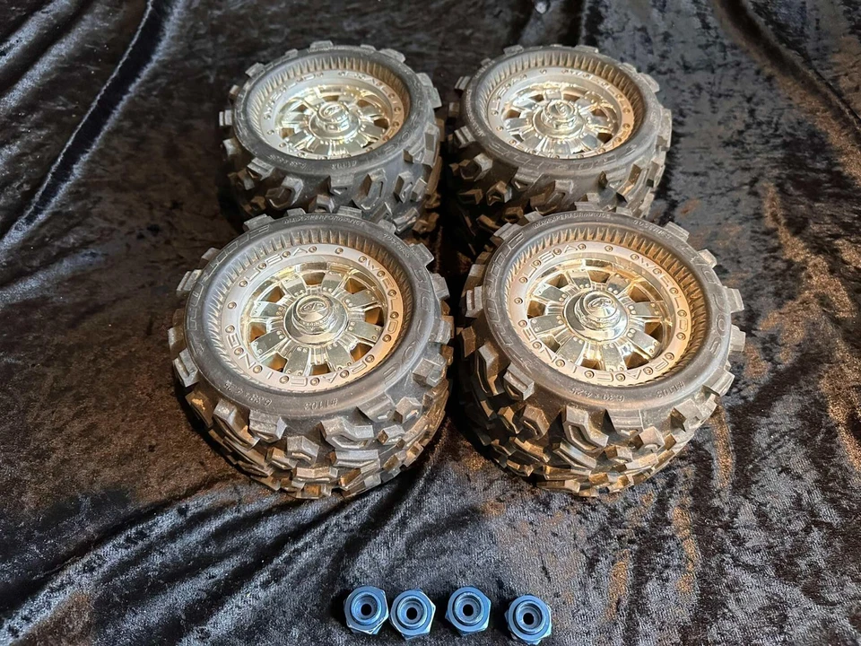 Proline Big Joe 3.8 Reifen WELD Racing Commando Felgen BEADLOCK Retro Selten - Bild 1 von 4