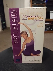 Vintage Vhs Stott Pilates22 Minute Matwork For Beginners - Picture 1 of 3