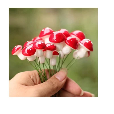Cute Resin Craft Decoration Mushroom Fairy Garden Miniatures Accessories (Pac... - Image 1 of 4
