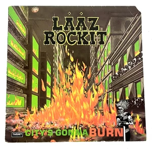 LAAZ ROCKIT ~CITY'S GONNA BURN~ Orig. LP/Vinyl Rare Metal Target Records VG+~13 - Foto 1 di 4