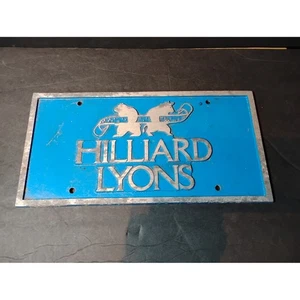 VTG Rare 1987 Hilliard Lyons License Plate Grandview, IN Aluminum Products - Picture 1 of 4