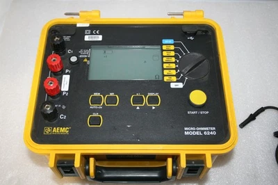 MicroOhmímetro AEMC Modelo 6240 hasta 4000μO con 10A de Corriente Foto 1 de 3