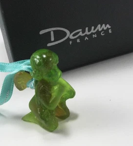 DAUM KNIENDER ENGEL ANGELOT A GENOUX PATE DE VERRE KRISTALL WEIHNACHTSSCHMUCK - Bild 1 von 8