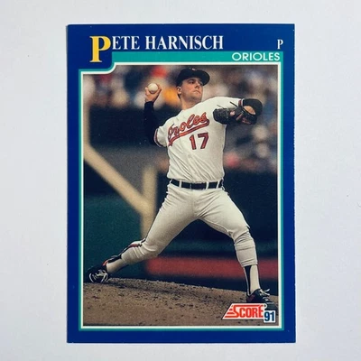 Pete Harnisch Card #492 1991 Score Baseball - Image 1 of 2