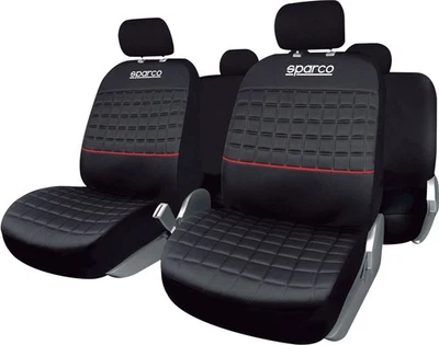 Set universale  SPC1042 coprisedili auto completo nero/rosso SPARCO - Imagen 1 de 3