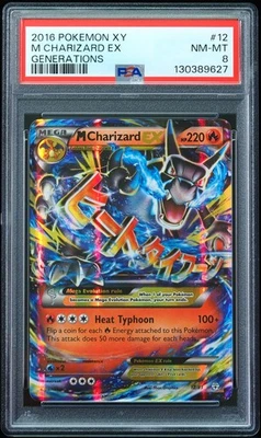 2016 Mega Charizard EX #12 Generations PSA 8 Pokemon Card - Image 1 of 3