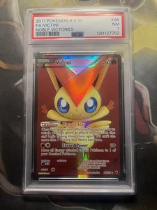 Victini (98 Full Art) 98/101 Noble Victories Holo PSA 7 - Picture 1 of 2