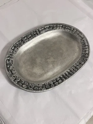 Don Drumm Cast Aluminum VTG Collectible Signed Serving Tray Platter 9" X 12" - Image 1 of 4