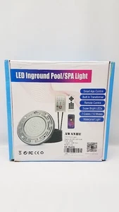 Led Inground Pool/SPA Light (10 inch) with 50 Feet Cord with remote - Picture 1 of 3