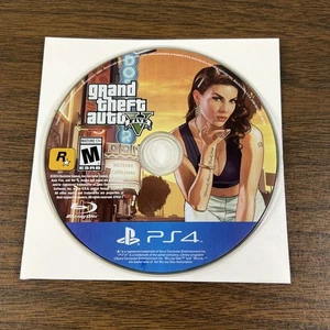 Grand Theft Auto V GTA 5 PS4 (Sony PlayStation 4, 2014) solo disco - Imagen 1 de 2