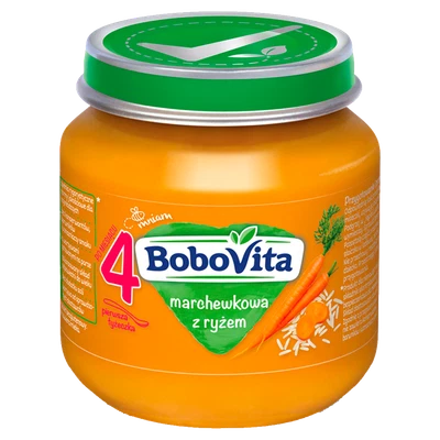 Bobovita carota e riso dopo 4 mesi 125 G - Immagine 1 di 2