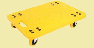 50840 Carrello Traslochi Giallo Alta Visibilità Capacità 300 libbre #4300 AMZ36 - Foto 1 di 4