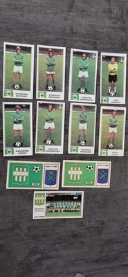 LOT DE  11 IMAGES PANINI  / FOOT / EQUIPE DE  ST  ETIENNE  1977 /  AVEC DOUBLES  - Photo 1/2