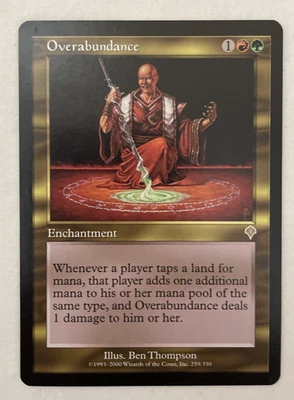 1x Overabundance Invasion MTG Magic the Gathering LP/NM - Image 1 of 2