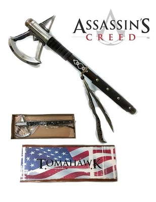 "Hacha de batalla de 17,5"" de Assassin's Creed hacha Tomahawk - hacha nativa Honor the Creed" Foto 1 de 4