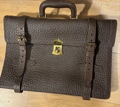 Vintage Presto Lock Embossed Alligator Briefcase Conmar Zipper 1930s - Image 1 of 4