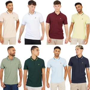 Camisa polo Brave Soul para hombre manga corta algodón golf camiseta informal Reino Unido S–2XL - Imagen 1 de 32