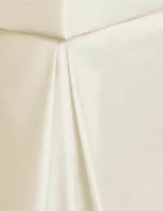 PLAIN CREAM SINGLE SIZE SOFT 100% EGYPTIAN COTTON PERCALE PLATFORM BASE VALANCE - Picture 1 of 1
