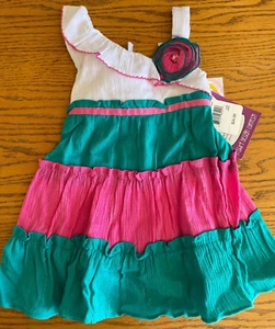 NEU Sommerkleid 24 Monate Mädchen $ 24 Einzelhandel festlich Fiesta Youngland türkis NEU - Bild 1 von 5