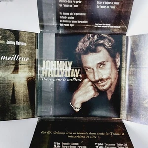 JOHNNY HALLYDAY : VIVRE POUR LE MEILLEUR ♦ CD PROMO + CARTONNAGE EN ETOILE ♦ - Foto 1 di 4