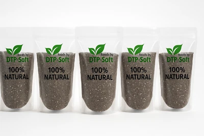 5kg Chia Samen / 5 x 1kg Top-Qualität, Salvia Hispanica Zip-Beutel - Bild 1 von 4