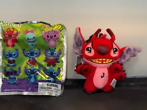 Portachiavi clip borsa peluche monogramma Disney Stitch Leroy - Foto 1 di 1