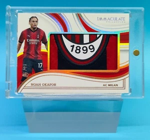 2023-24 Immaculate AC Milan Noah Okafor team crest Patch 9/10 - Picture 1 of 2