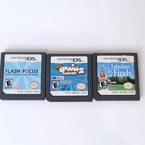 Menge 3 Nintendo DS Brain 2 Trainer fabelhafte Funde Flash Focus Videospiele - Bild 1 von 4