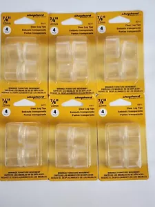 7/8 Zoll, 22 mm klare Gummi Stuhlbeinkappen, 24er-Pack, Schäferbeschläge, 6211 - Bild 1 von 5