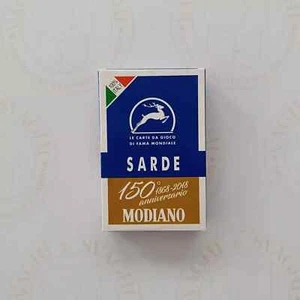 CARTE DA GIOCO MODIANO SARDE  BLU 150° ANNIVERSARIO  (MO300147) - Foto 1 di 4