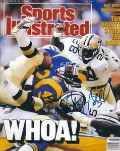 Signed 8x10 GREG BELL LOS ANGELES RAMS Autographed photo - w/COA - Picture 1 of 1