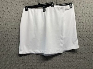 Ashley Stewart Women’s 26/28 White Dressy Stretchy 7” Inseam Skort - Picture 1 of 12