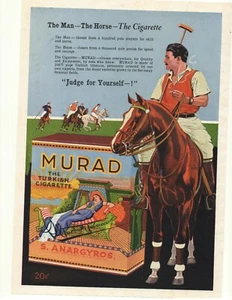 Werbung Murad Türkische Zigaretten 1921 - Bild 1 von 1