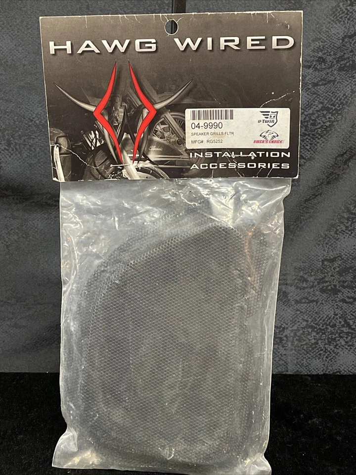 Parrillas de altavoz delanteras Hawg de malla de acero con cable Harley FLTR Road Glide 1998-2013 Foto 1 de 4