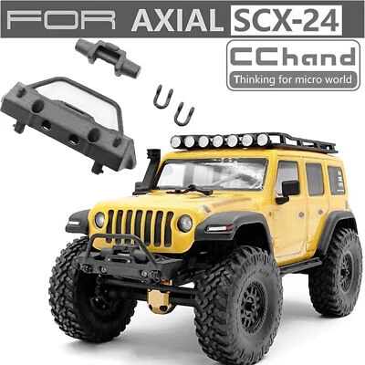 Nylon Front Bumper with Simulation Winch Hooks for Axial SCX24  1/24 RC Car - Image 1 of 4