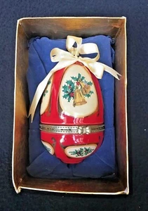 Joy to the World 2008 Mr. Christmas Red Musical Egg Ornament New Batteries - Picture 1 of 10