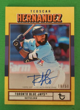 2022 Topps Brooklyn Collection Gold Auto Teoscar Hernandez Blue Jays #/50