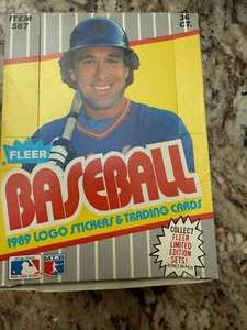 1989 Fleer Baseball Wax Box 36 Packs Ken Griffey Jr RC Rookie Billy Ripken FF ? - Picture 1 of 4