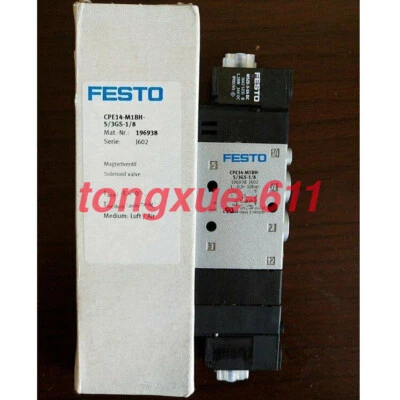 new festo CPE14-M1BH-5/3GS-1/8 196938 Solenoid Valve Via FedEx or DHL - Image 1 of 2
