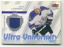 2007-08 Fleer Ultra Ultra Uniformity Jamie Lundmark Jersey 1 Color #U-LJ