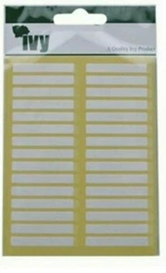 Efeu weiß 5 mm x 35 mm rechteckige Etiketten selbstklebende Aufkleber - Bild 1 von 1