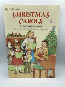 Vintage Golden Book Christmas Carols Songs Piano Arrangements 1990 Pre Owned - Picture 1 of 6