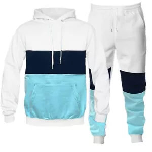 Two-Piece Colorblock Hoodie & Joggers Set From Weiv - Picture 1 of 9