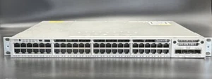 Cisco WS-C3850-48U-E 48-port Gigabit UPOE L3 Switch /w C3850-NM-2-10G & 1x 1100W - Picture 1 of 5
