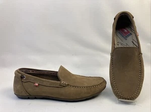 Fluchos Brown Leather Shoes Loafers 9075 Men's US Size 9 Slip On New NWOB - Picture 1 of 15